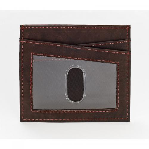 Zippo Leather Credit Card Holder - Brown